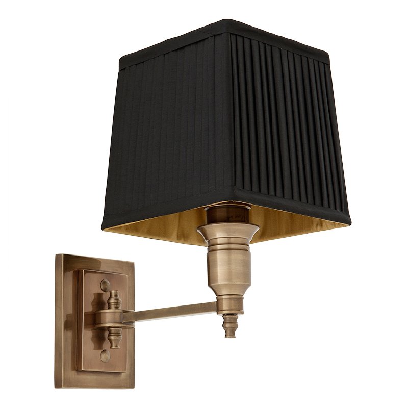 Wall Lamp Lexington Single Brass+Black      -- | Loft Concept 