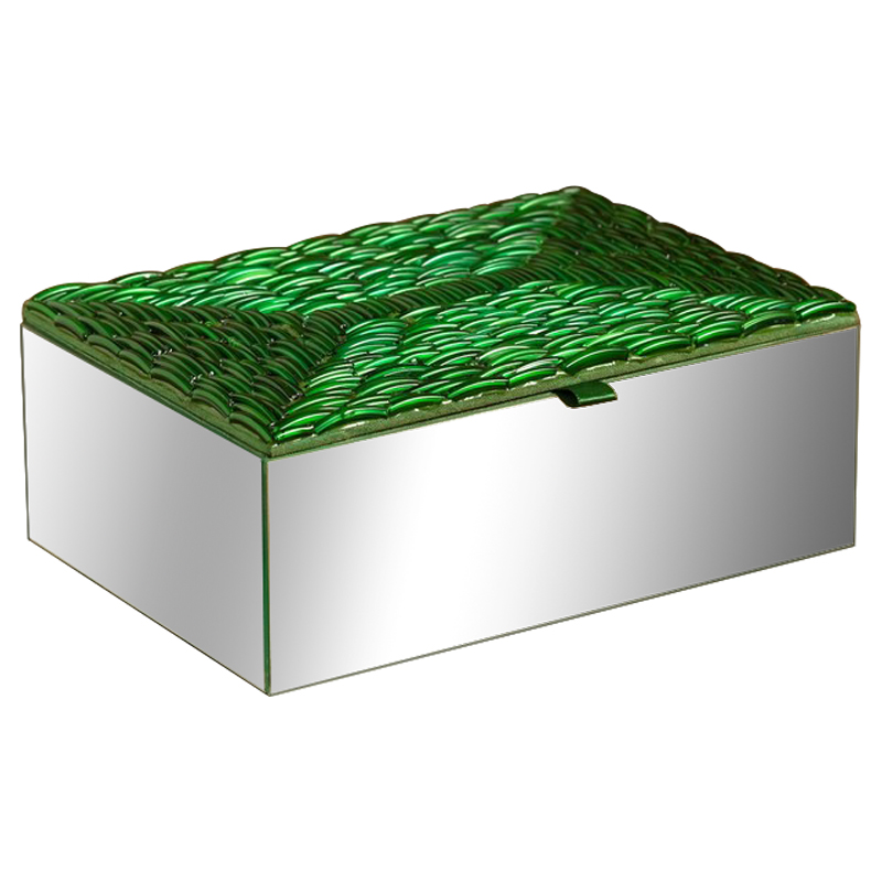  Green Scales Mirrored Box    -- | Loft Concept 
