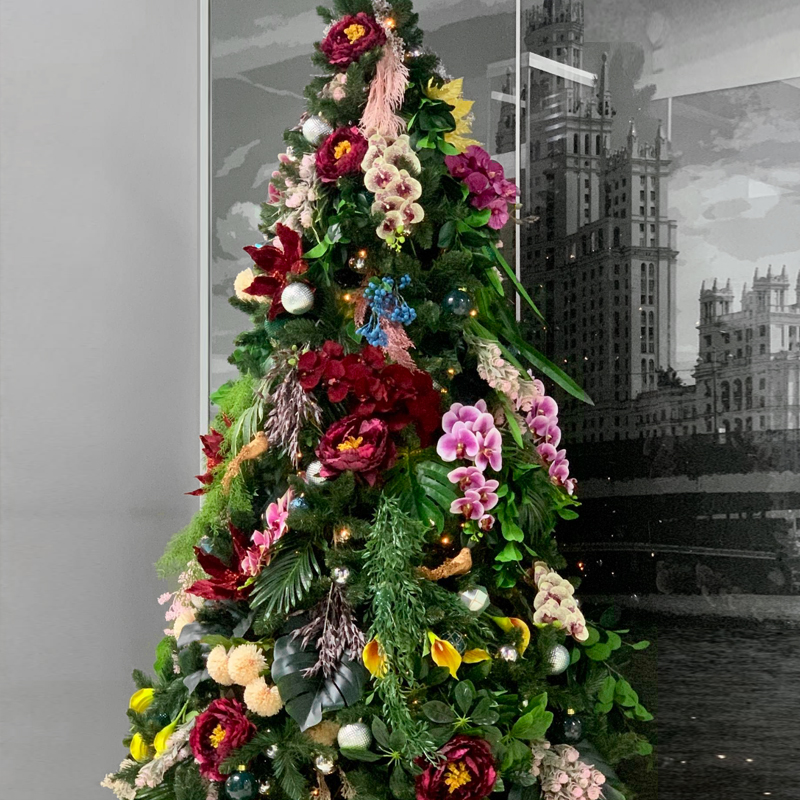      Christmas tree Tropical Flowers      -- | Loft Concept 