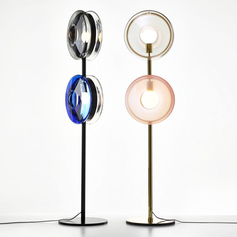 Торшер Bomma Orbital floor lamp Латунь Серый Синий Прозрачный Розовый (Rose) Черный в Ростове-на-Дону | Loft Concept 