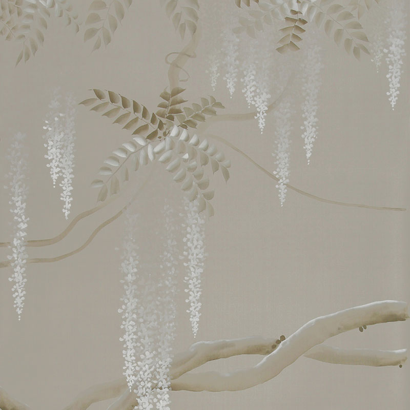    Wisteria Limewash on Lead Grey dyed silk   -- | Loft Concept 