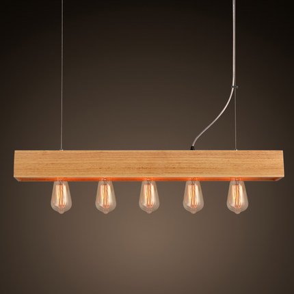  Loft Wooden Lighting Line Pendant    -- | Loft Concept 