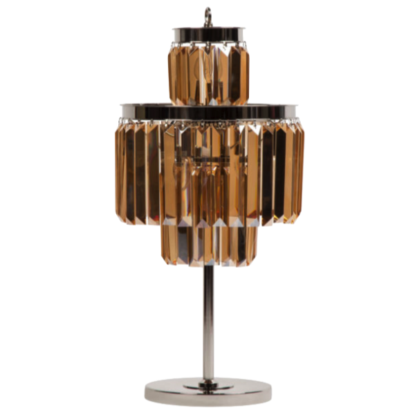   1920S Odeon Cognac Glass Table Lamp Three-Level   -- | Loft Concept 