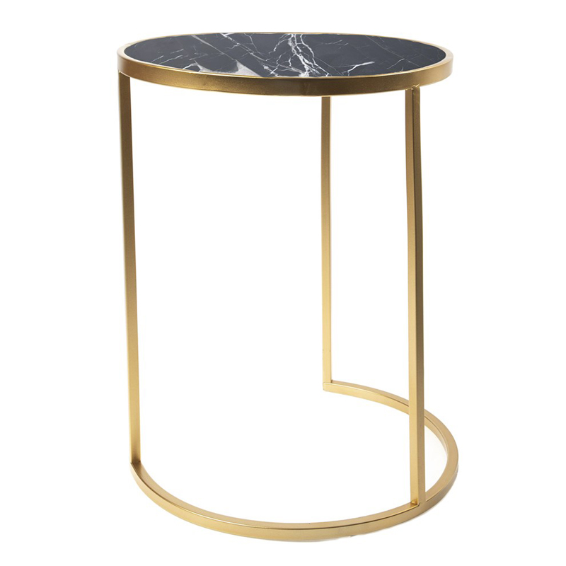   Round Table Marble gold      Nero  -- | Loft Concept 
