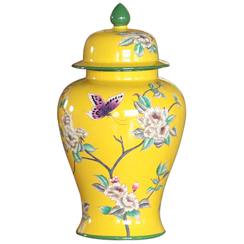    Porcelain Yellow Garden Vase    -- | Loft Concept 