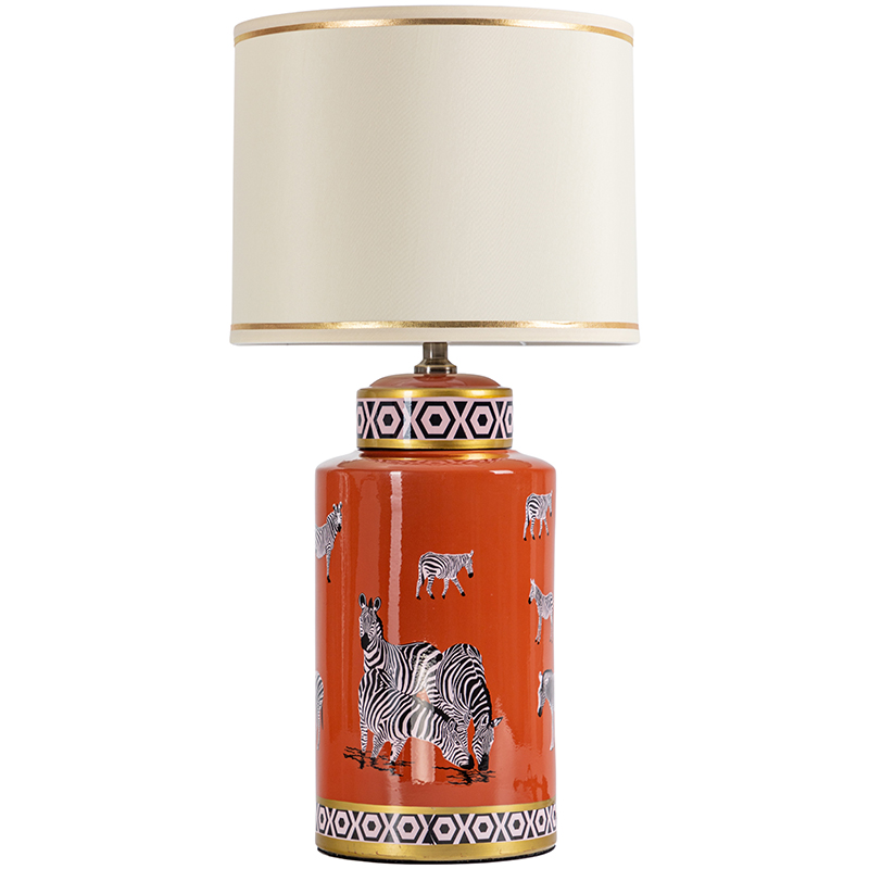   Zebra Orange Lampshade  -    -- | Loft Concept 