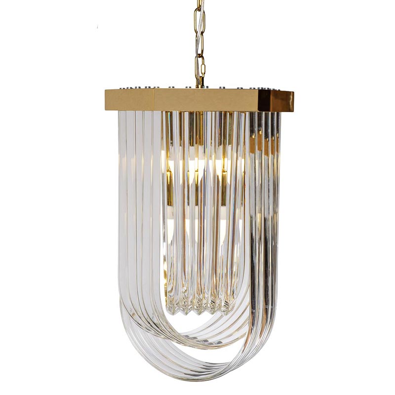  Retro FROZEN GLASS gold 4 lamp    -- | Loft Concept 