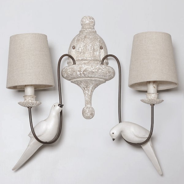  Norman Bird Wall Lamp double ivory (   )  -- | Loft Concept 