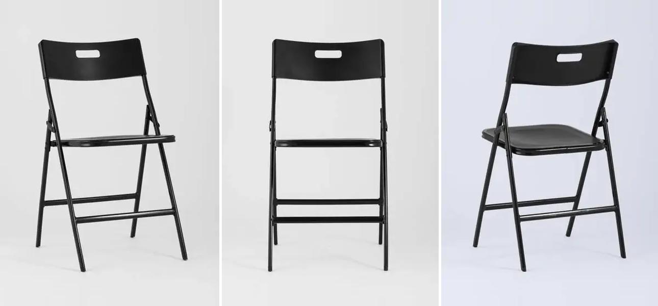 Стул складной банкетный LITE Черный - фото