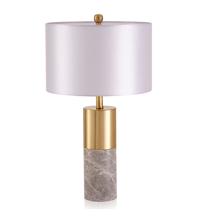   ZOEY TABLE LAMP Gray base White shade     -- | Loft Concept 