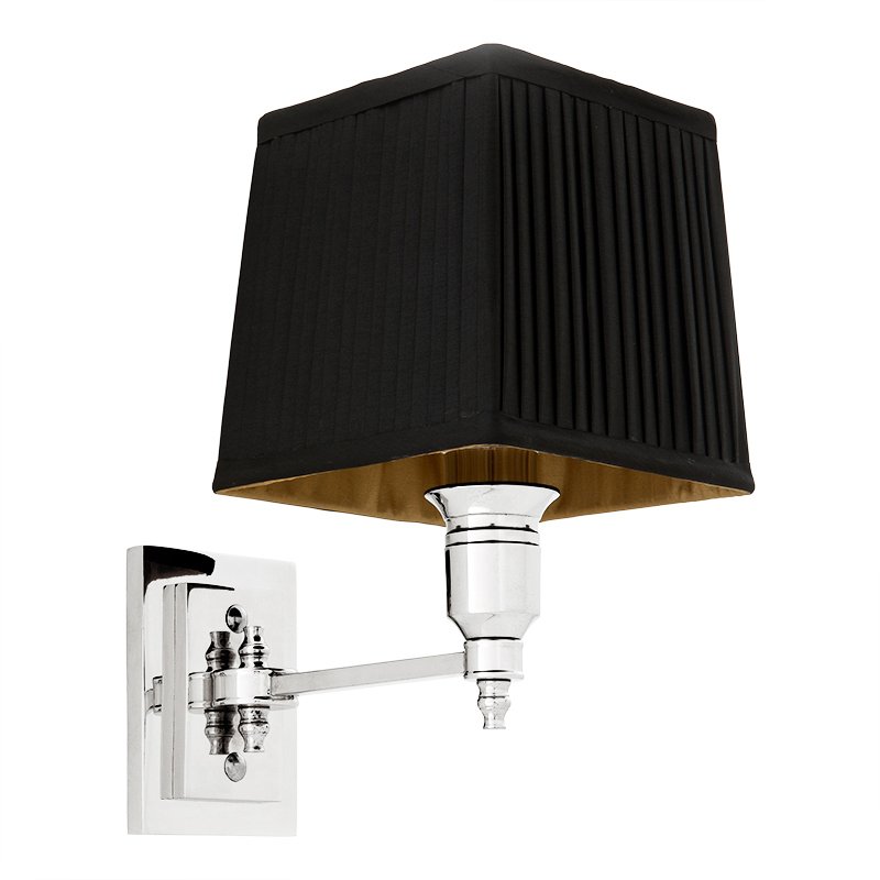  Wall Lamp Lexington Single Nickel+Black    -- | Loft Concept 
