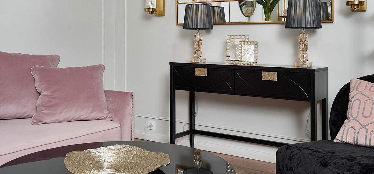 Консоль деревянная с ящиками Josephine - фото №4