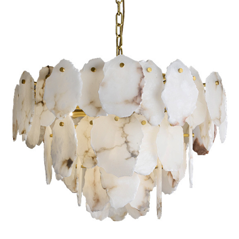  Lucretia Marble Tiered Chandelier    Bianco  -- | Loft Concept 