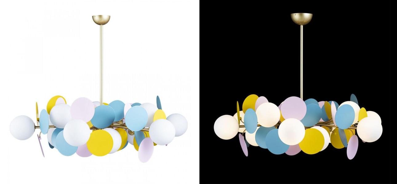 Люстра MATISSE Chandelier multicolor 12 ламп - фото №1
