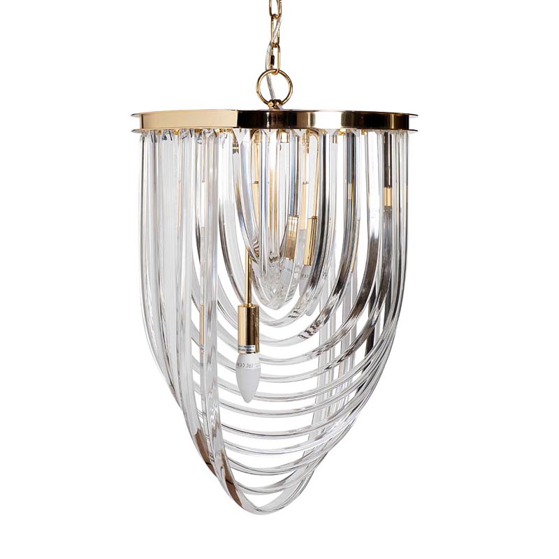  Retro FROZEN GLASS gold 3 lamp    -- | Loft Concept 