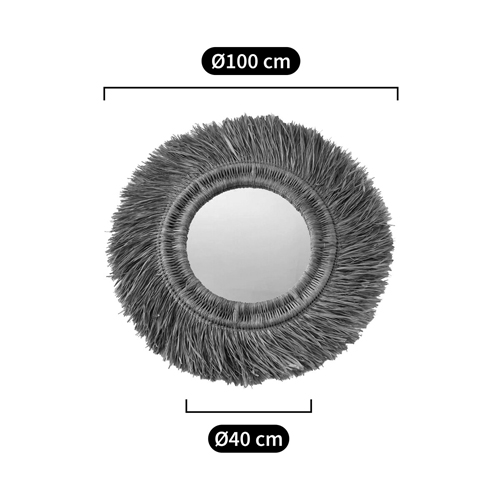 Зеркало из ротанга и сизаля WICKER MIRROR 100 в Ростове-на-Дону