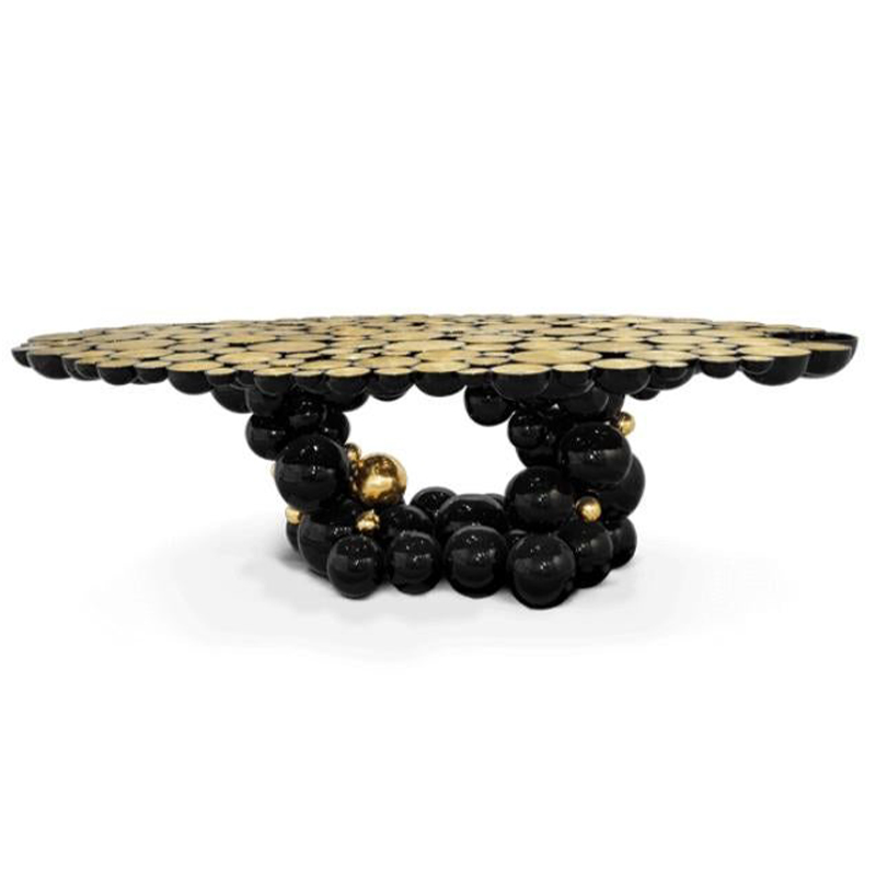   Newton Dining Table in Black Lacquered Aluminum by Boca do Lobo    -- | Loft Concept 