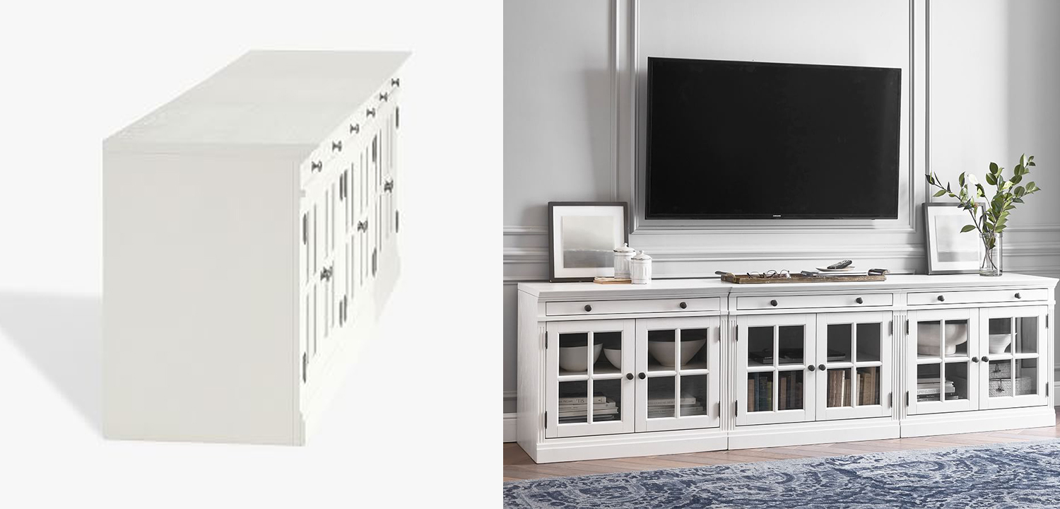 Комод длинный Benjamin Glass Doors long - фото №2