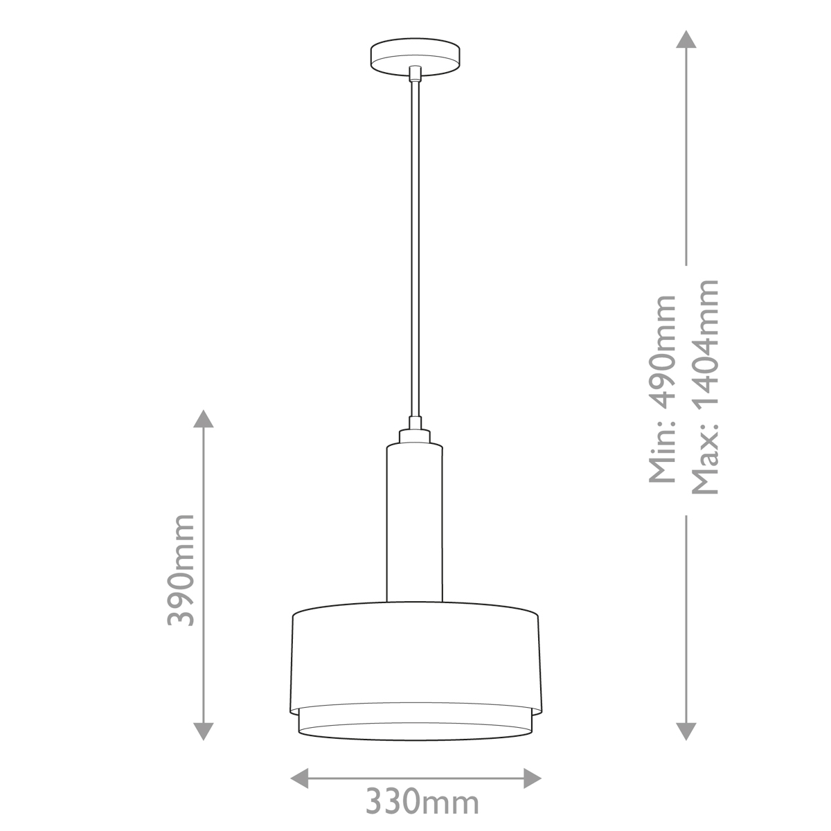 Подвесной светильник цилиндрический с белым плафоном Hinkley в Ростове-на-Дону