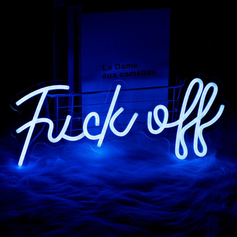    Fuck Off Neon Wall Lamp    -- | Loft Concept 