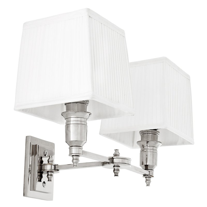 Wall Lamp Lexington Double Nickel+White    -- | Loft Concept 