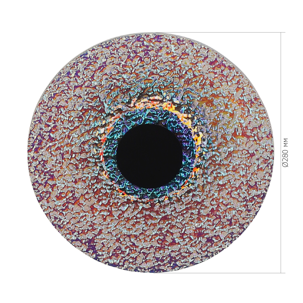 Бра круглое стеклянное с морозным эффектом Heterochromia в Ростове-на-Дону