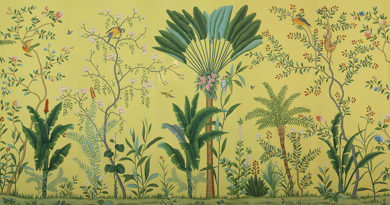 Обои ручная роспись Amazonia Imperial Yellow - фото