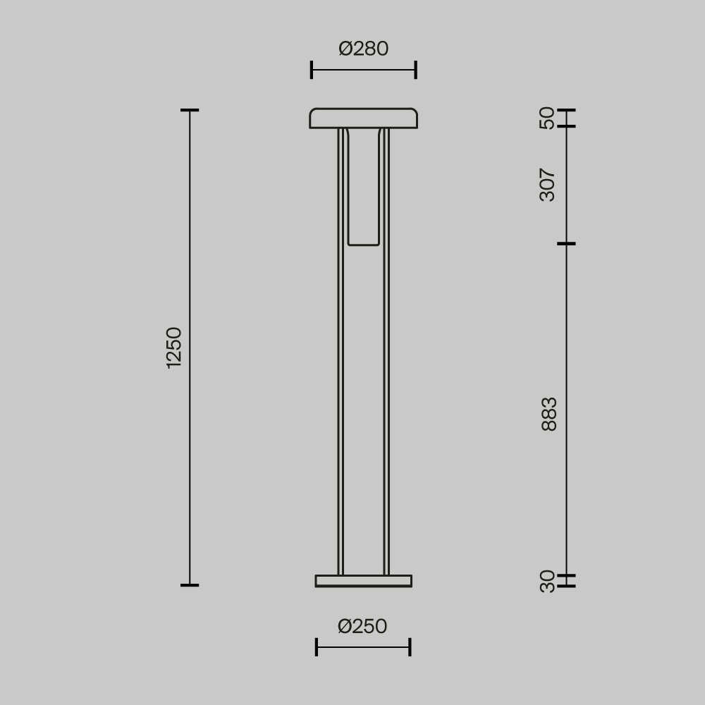 Напольный торшер светодионый Ikebana Black 3000К 24Вт в Ростове-на-Дону