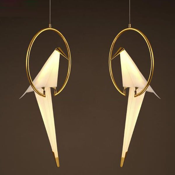 Подвесной светильник Origami Bird Pendant Бежево-серый в Ростове-на-Дону | Loft Concept 