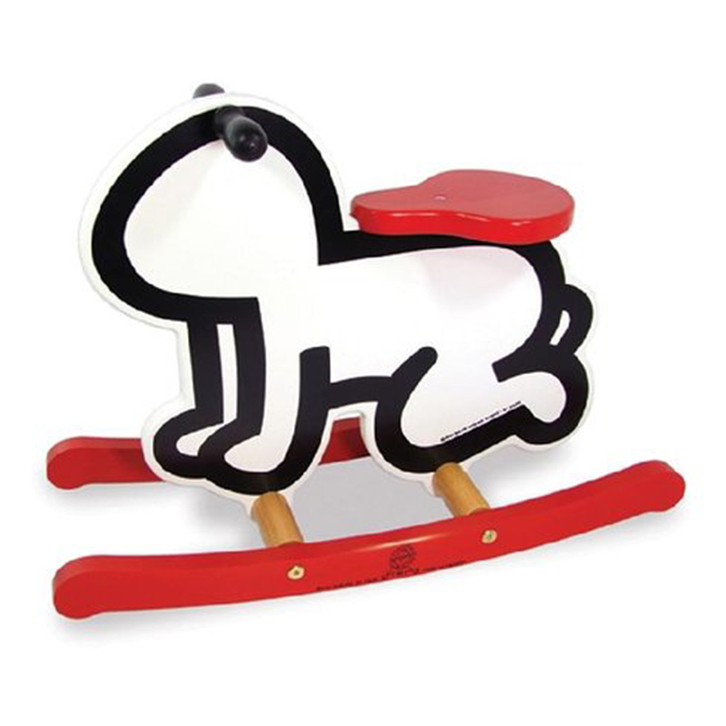    VILAC KEITH HARING ROCKER BABY TOY-WHITE     -- | Loft Concept 