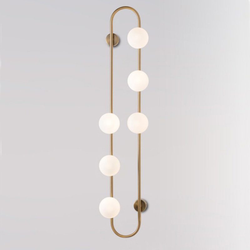 Бра HOOP WALL Lamp Gold 6 Золотой Белый в Ростове-на-Дону | Loft Concept 