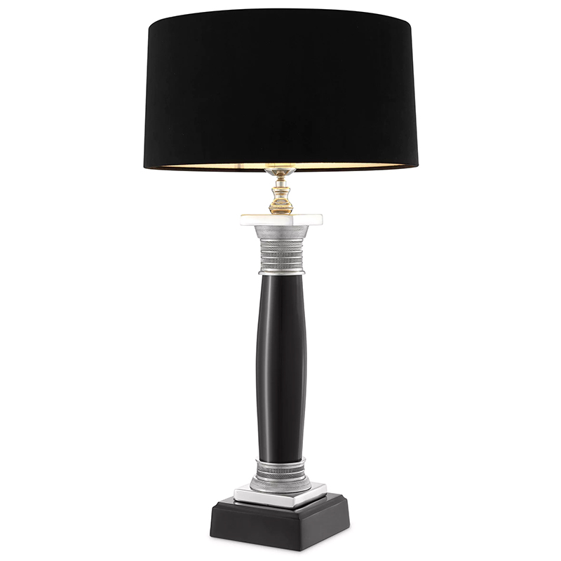 Настольная лампа Eichholtz Table Lamp Napoleon Black Черный Никель в Ростове-на-Дону | Loft Concept 