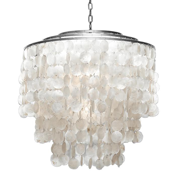 Люстра SHELL Chandelier 65 Серебро Белый Серебряный Люстра SHELL Chandelier 65 Серебро Белый Серебряный в Ростове-на-Дону | Loft Concept