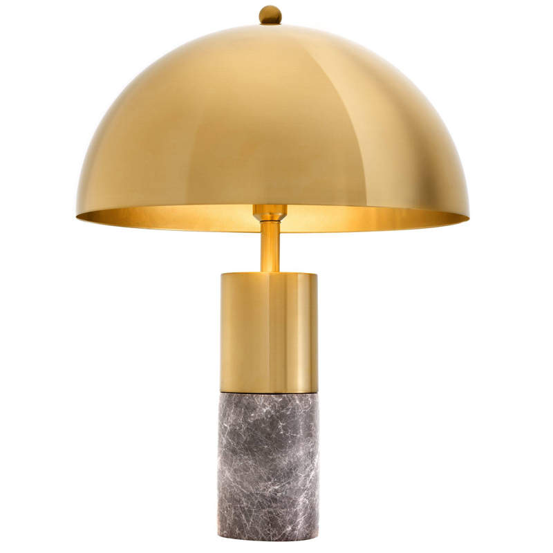 Настольная лампа Eichholtz Table Lamp Flair brass Латунь Серый в Ростове-на-Дону | Loft Concept 