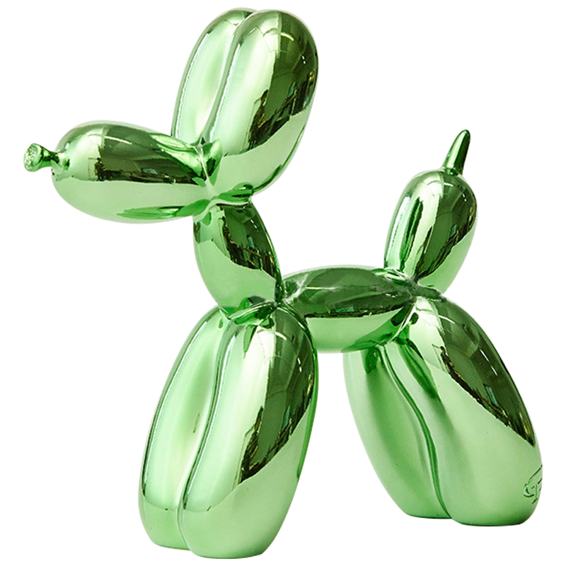 Jeff Koons Balloon Dog Chrome Green   -- | Loft Concept 
