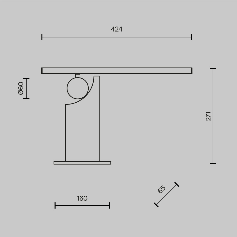 Настольный светильник Monumento 3000К 9Вт в Ростове-на-Дону