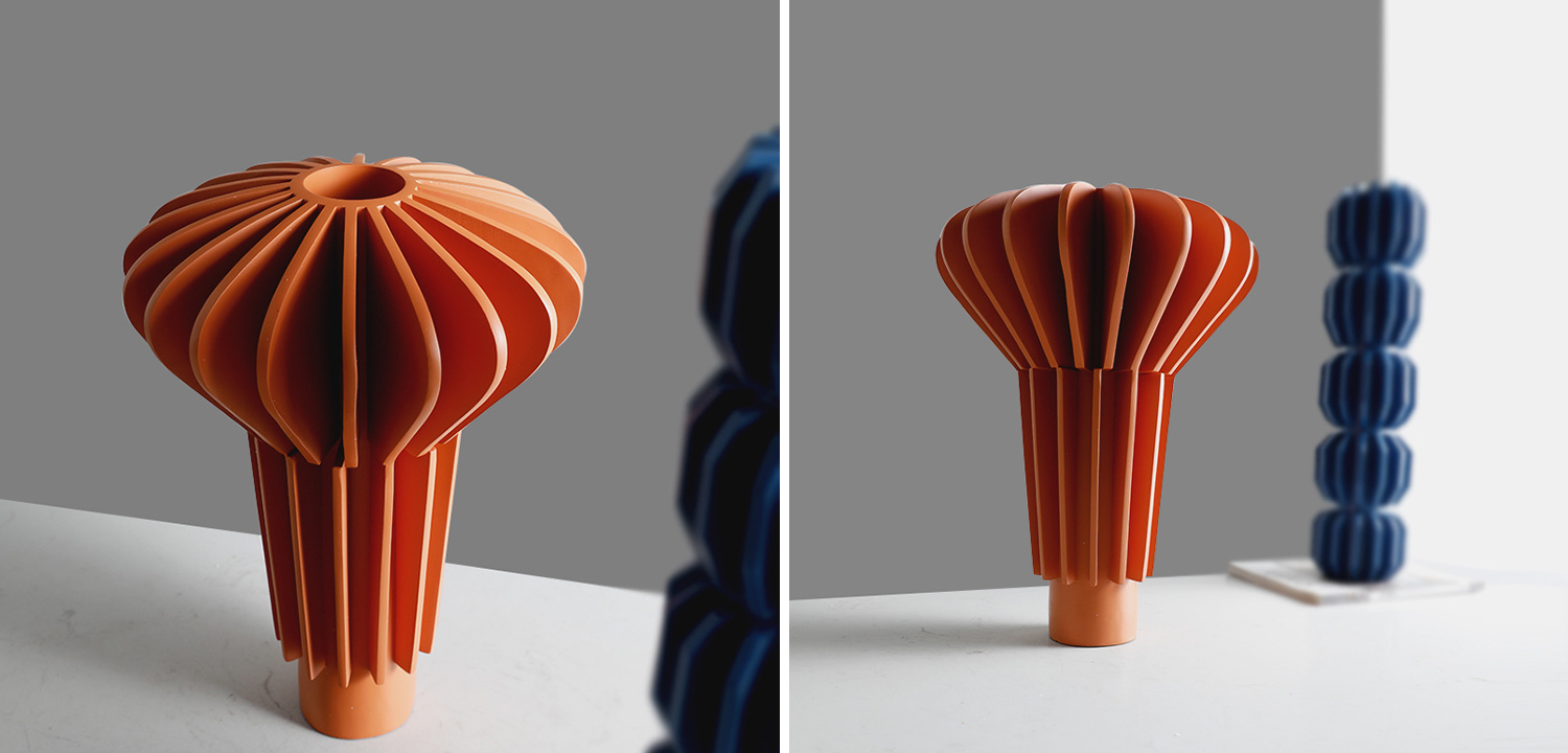 Ваза Mieko Orange Molecule Collection Vase - фото №1