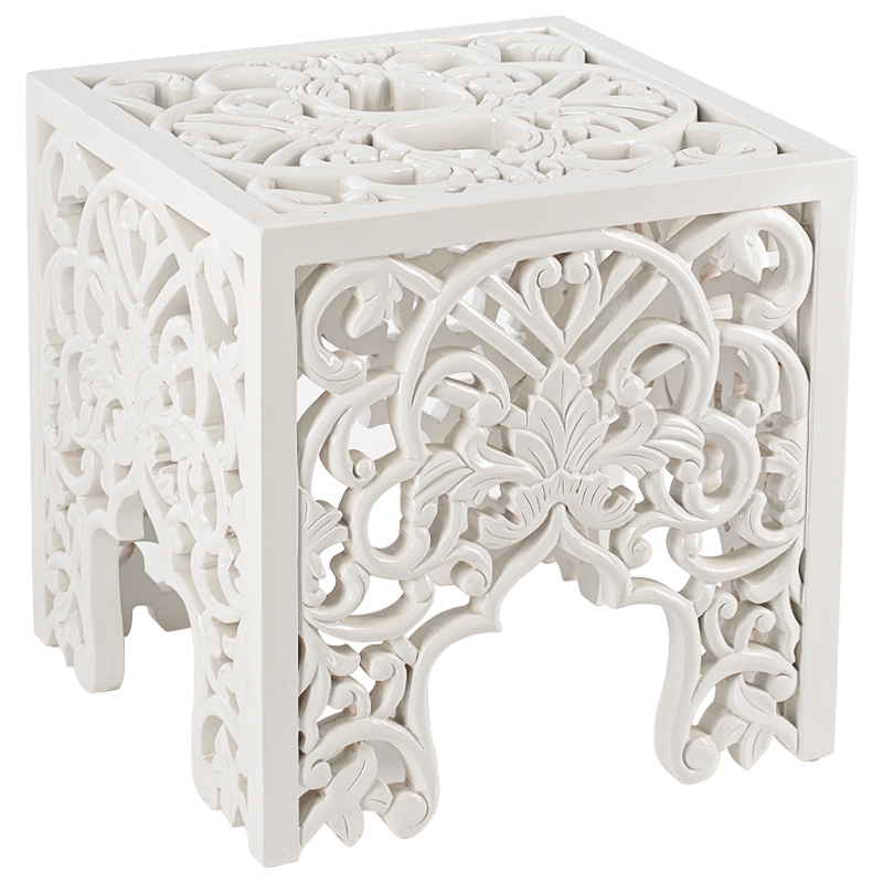 Приставной стол Side Table White lace Белый в Ростове-на-Дону | Loft Concept 