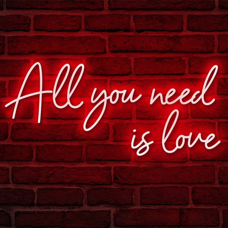    All You Need is Love Neon Wall Lamp     -- | Loft Concept 