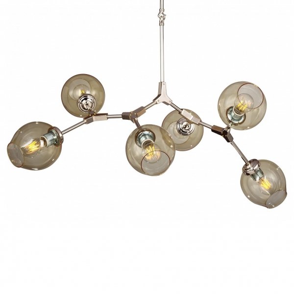  Branching Bubble Chandelier 6 Amber  (Amber)  -- | Loft Concept 