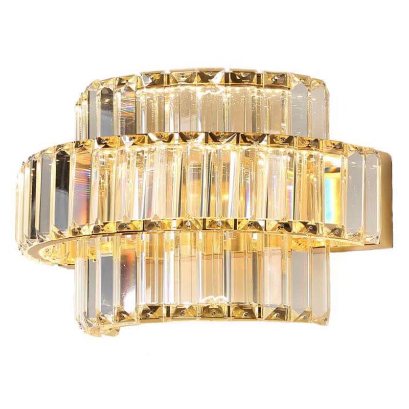  Crystal Shine Linda Gold Wall Lamp B   (Transparent)  -- | Loft Concept 