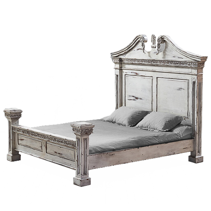  Gothic Style Bed White       -- | Loft Concept 