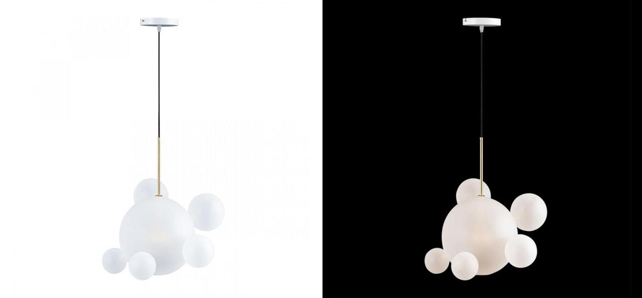 Светильник Giopato & Coombes Bollr Pendant 6 BUBBLE LAMP матовое белое стекло - фото