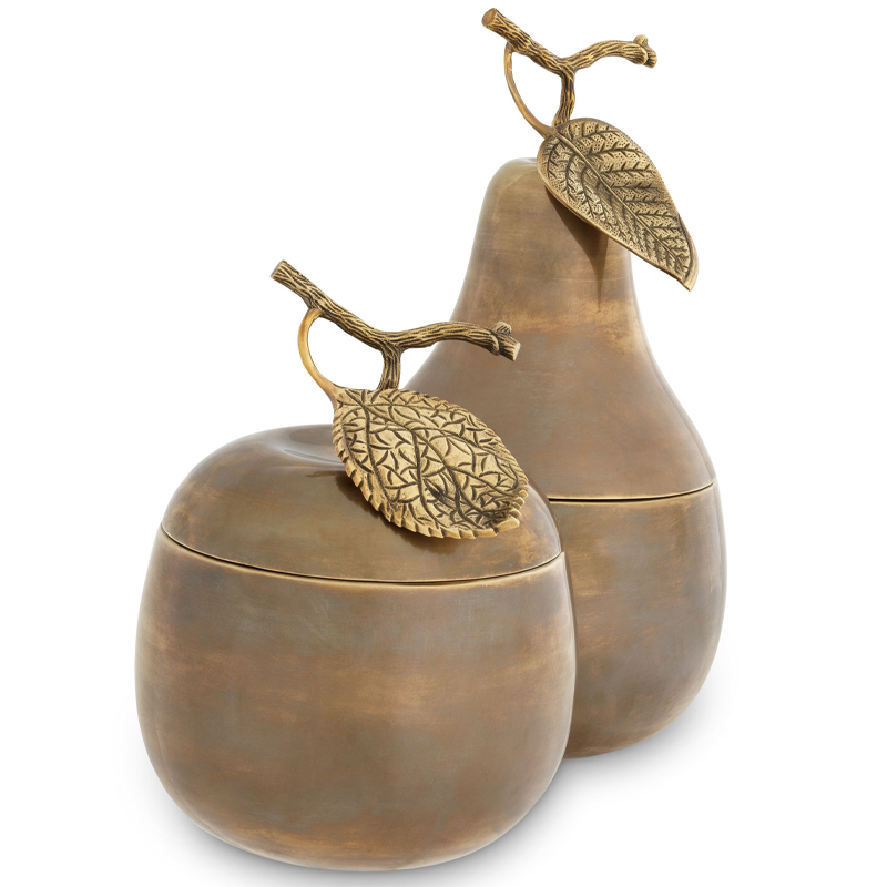   Eichholtz Box Apple & Pear set of 2 brass    -- | Loft Concept 