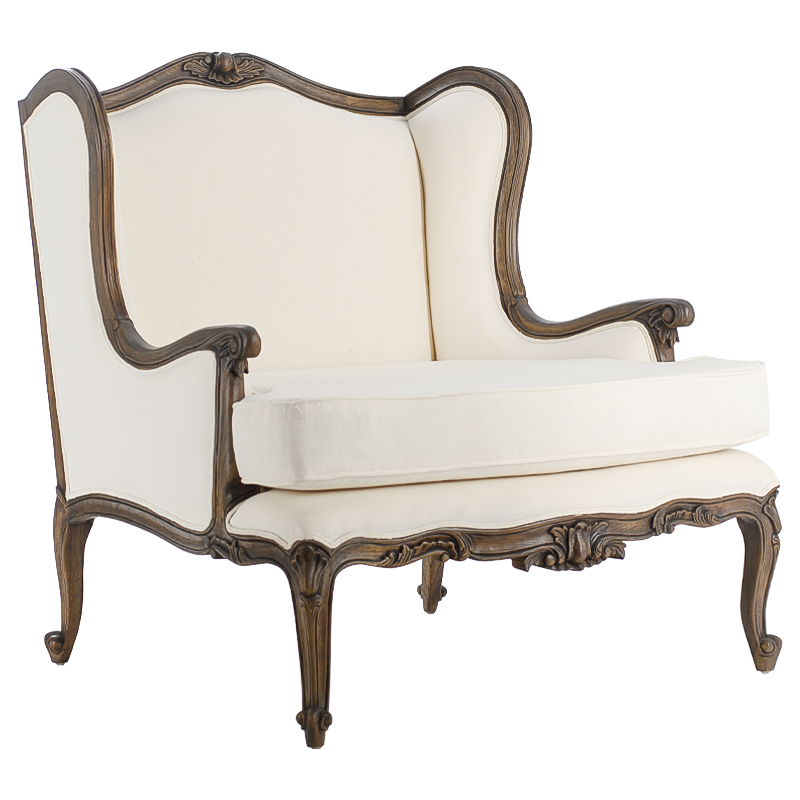  French Provence Armchair Fabrice ivory (   )   -- | Loft Concept 