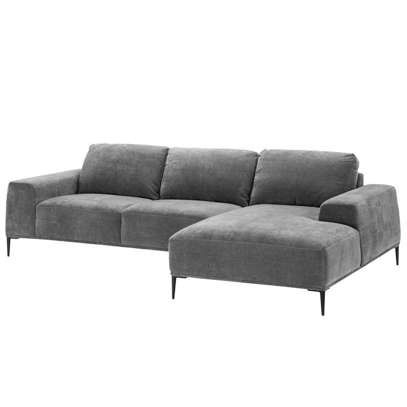 Диван Eichholtz Lounge Sofa Montado grey Серый Черный в Ростове-на-Дону | Loft Concept 