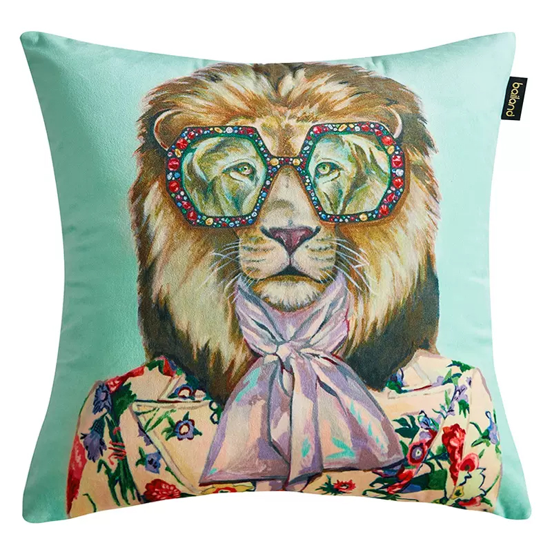    Gucci Leo Fashion Animals Cushion Mint ̆   -- | Loft Concept 