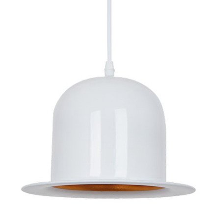   Pendant Lamp Banker Bowler Hat White II   -- | Loft Concept 