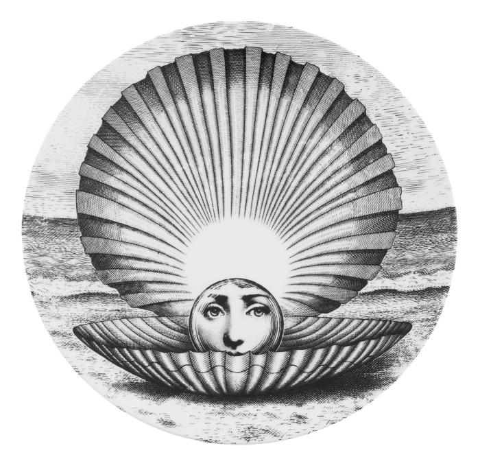 Декоративная тарелка Fornasetti 274 Черный Декоративная тарелка Fornasetti 274 Черный в Ростове-на-Дону | Loft Concept