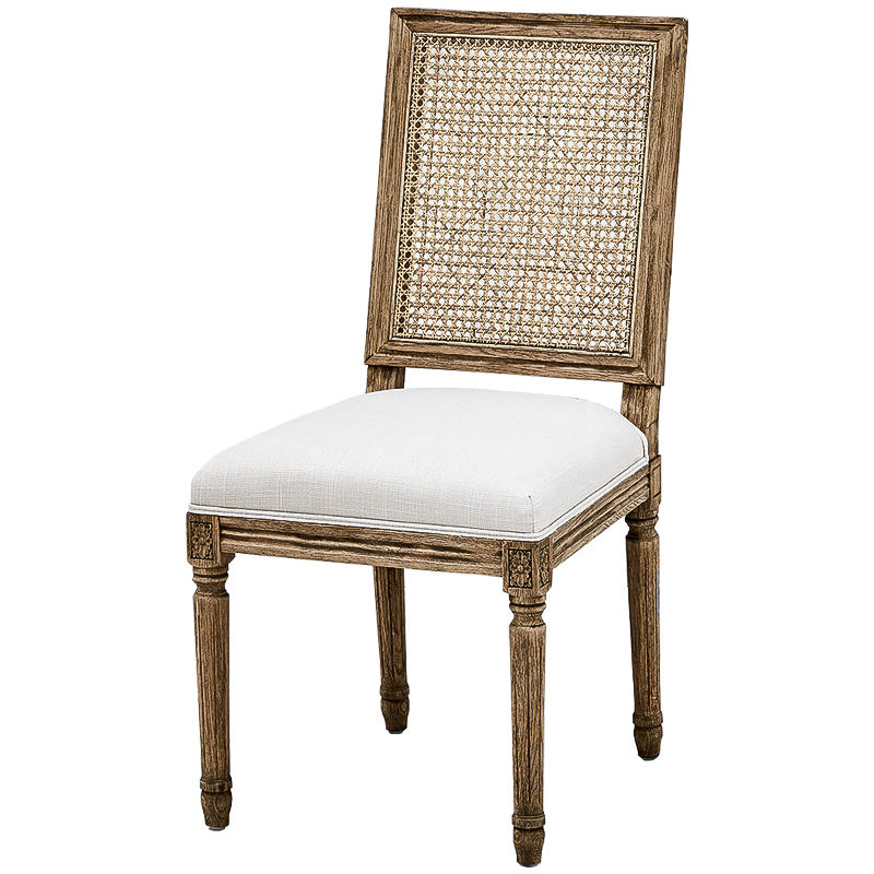  French Provence Rattan Beige Stool    -- | Loft Concept 